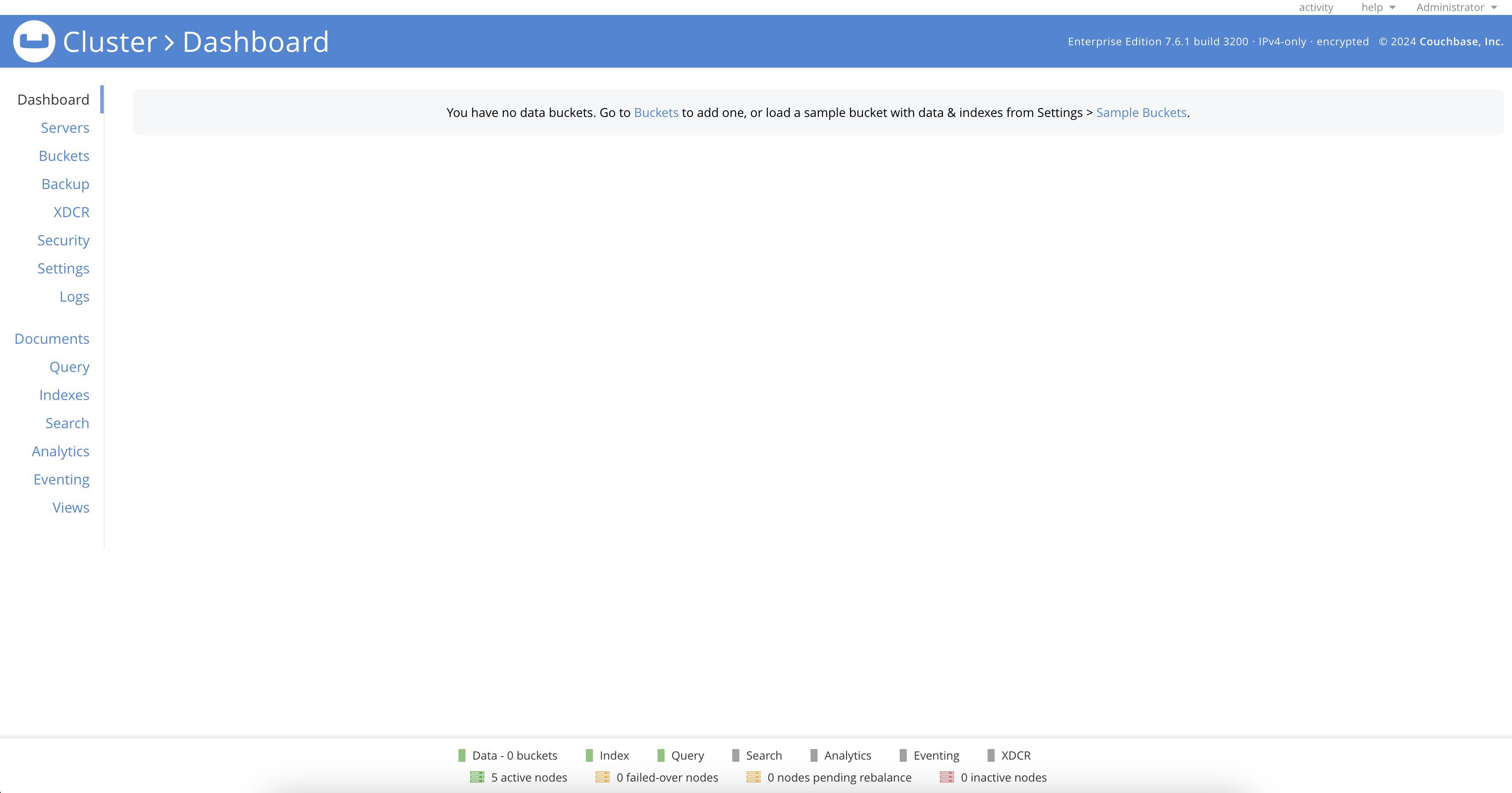 Couchbase Dashboard Couchbase Dashboard