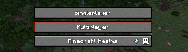 Screenshot of Minecraft multiplayer game mode Screenshot of Minecraft multiplayer game mode